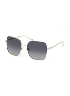 Buy Women's Polarized Square Shape Metal Sunglasses SE626633R57 - Lens Size: 57 Mm - Gold in Saudi Arabia