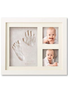 Buy Baby Handprint And Footprint Makers Kit Keepsake Frame For Newborn Boys & Girls Baby Girl Gifts & Baby Boy Gifts New Mom Baby Shower Gifts Baby Milestone Picture Frames Baby Registry Nursery in UAE