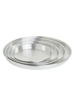 Buy Newflon aluminum tray set of 4 pieces 23/27/31/35 cm in Saudi Arabia