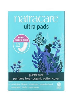 Buy Ultra Pads Organic Cotton Cover Super Plus 12 Pads in UAE