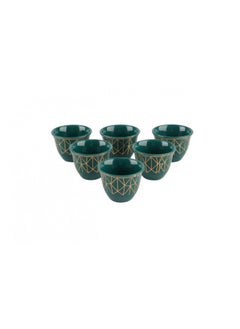 Buy 6 Pcs Ceramic Arabic Coffee Cups Set in Saudi Arabia