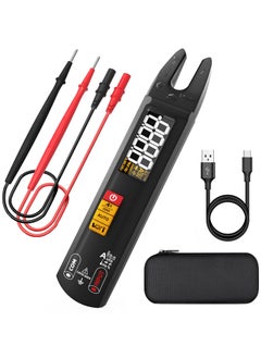 Buy Digital Clamp Meter AC DC Amp Meter Clamp Multimeter, Rechargeable with Smart Mode, Measures Capacitance Diode Duty Cycle Amp Resistance Hz Continuity V-Alert Live Check Environment Temperature in Saudi Arabia