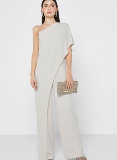 Buy One Shoulder Wide Leg Jumpsuit in UAE