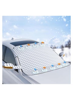 اشتري Windshield Frost Cover for Ice and Snow Automotive Exterior Accessories Winter Car Accessories for Windshield Protection for Cars Trucks Vans SUVs Standard في السعودية