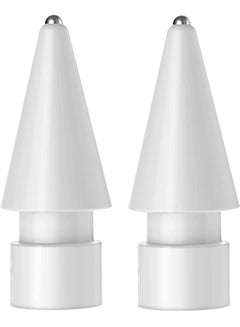 اشتري Tips Replacement for Apple Pencil 1st Gen and 2nd Gen, No Wear Out Fine Point Precise Control Pen Like Nibs for Apple Pencil (Light Grey 0.8mm 2 Pack) في الامارات
