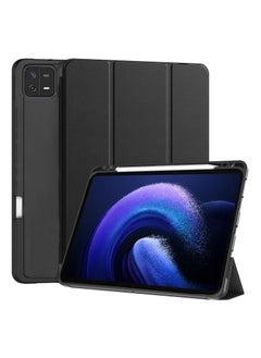 Buy Smart Case for Xiaomi Mi Pad 6 11 inch, Auto Sleep/Wake Cover with Pen Holder [Soft Flexible Case] Recoil Series - Black in Egypt