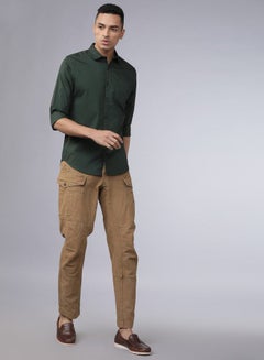 Buy Solid Chest Pocket Detail Shirt with Long Sleeves in Saudi Arabia