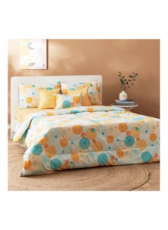 Buy Hampton Aiden 7-Piece Queen BIAB Printed Microfiber Comforter Set in UAE