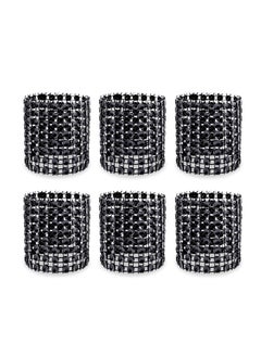 اشتري 100 piece set of Rhinestone napkin rings for banquet decoration في السعودية