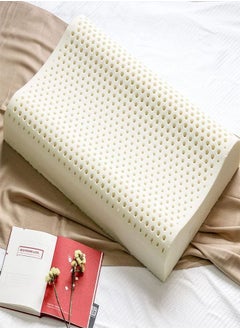 اشتري Natural Latex Pillow Memory Foam Pillow Comfortable Neck Head Care Orthopedic Pillow في الامارات