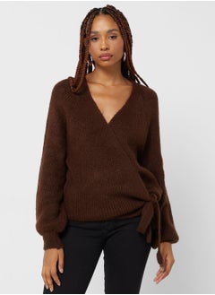 Buy Surplice Neck Cardigan in Saudi Arabia