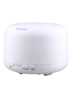 Buy Ultrasonic Air Humidifier With 7-Colour LED Lights White in Saudi Arabia