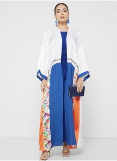 Buy Color Block Detail Abaya in Saudi Arabia