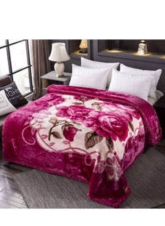 Buy Multicolour Winter Blanket Size 2*2.20 - Weight 4kg in Saudi Arabia