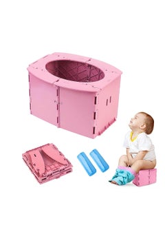Buy Travel Potty for Kids,Portable Potty for Toddler Travel, Reusable Portable Folding Potty for Toddler, Toddler Potty Seat for Baby Potty Training,apply toCamping, Tourism, Outdoor, Indoor in UAE