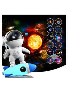 اشتري Astronaut Star Space Projector Galaxy Night Light Planetarium Light Galaxy Projector 4K Replaceable 13 HD Galaxy Discs Timed Starry Nebula Ceiling Projection Lamp Bedroom Decor Aesthetics في السعودية