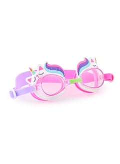 اشتري Aqua2ude Pink Cat Rainbow Unicorn Swim Goggles for Kids Age +3, 100% silicone I latex-free I With uv protection I Anti-fog I with adjustable nose piece I comes with hard protective case. في الامارات