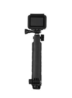 Buy Compatible with GoPro multi-function tri-fold selfie stick 3-in-1 floating rod Lightweight, compact, adjustable mini tripod in Saudi Arabia