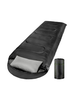 Buy Single Sleeping Bag - Lightweight Waterproof Adult and Kids Camping Sleeping Bag with Compression Bag, 1 Small Sleeping Pillow, Backpacking Sleeping Bag for Outdoor Camping, Hiking and Travel in Saudi Arabia