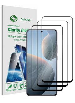 اشتري 3 Pack For Xiaomi Redmi K70E Screen Protector 9H Hardness Scratch Resistance Screen Protector Touch Sensitive Case Friendly Tempered Glass Film في الامارات