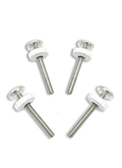 Buy 4pcs Pressure Mounted Baby Gate Adaptor Extra Long M10 Threaded Spindle Rods Walk Thru Gates Accessory Screw Bolts for Stair Dog for Safety Stairs & Doorways, Easy Install in UAE