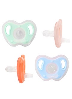 Buy 4 Soft Silicone Ergonomic Baby Pacifier - BPA-Free, Anti-Colic, Breast-Like Design for Newborns and Toddlers in Saudi Arabia