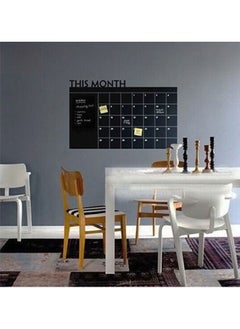 اشتري A Chalkboard Calendar With Memo Wall Decal Removable Waterproof Sticker50*70cm في مصر