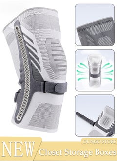 اشتري 1 Piece Knee Pad Knee Brace with Side Stabilizers for Men and Women,  Adjustable Compression Knee Support Braces for Sports Knee Pain Meniscus Tear ACL MCL Arthritis Joint Pain Relief Injury Recovery في السعودية