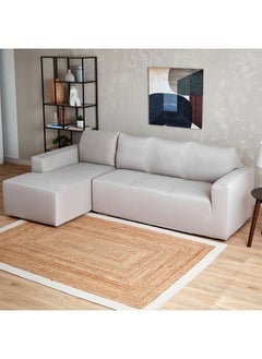 اشتري Squab Solid 3-Seater Left Corner Sofa Cover 150 x 230 cm في الامارات