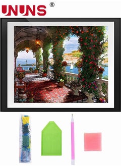 Buy 5D DIY Diamond Painting Multicolour,Full Drill Diamond Kit Rose Corridor DIY Home Wall Decor,30x40cm in UAE