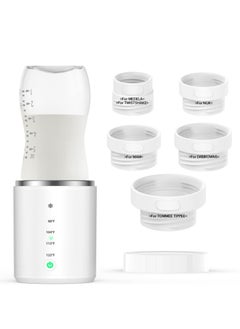 Buy Portable Bottle Warmer, 5Adapters, Rechargeable Bottle Warmer for Travel, 4 Accurate Temperature Adjustable & Beep Prompt, Cordless Baby Bottle Warmer for Breastmilk or Formula in UAE