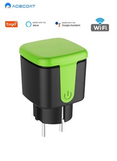 Buy 16A Waterproof Smart EU Plug Wifi Socket Adapter with Remote Control&Voice Control&Timing Function&Energy Monitor&Sharing Function&Group Control,Outdoor Smart Home Work with Alexa&Google Assistant in Saudi Arabia