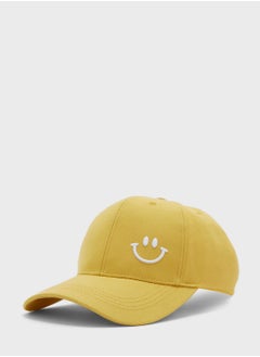 اشتري Smiley Emoji Curve Peak Cap في الامارات