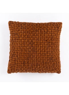 اشتري Otis Filled Cushion, Leather Brown - 50X50 Cm في الامارات