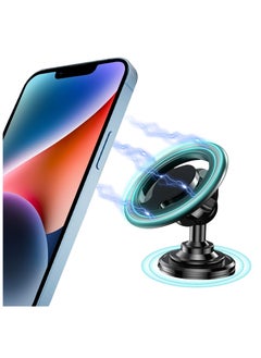 اشتري Magnetic Car Phone Holder, Compatible with Magsafe Car Mount for Dashboard Installation, Air Vent Car Holder for iPhone 14/14 Plus/14 Pro/14 Pro Max/13/12 Series, All Mobile Phone Universal في السعودية