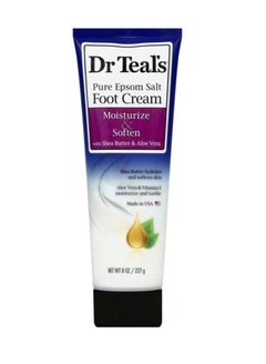 اشتري Dr Teal'S Foot Cream With Shea Butter And Aloe Vera, 227G في الامارات