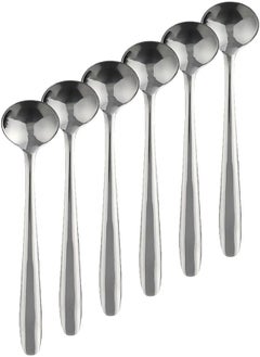 Buy Mini Oval Hand Cocktail Set 6pcs (19 * 2.5 * 0.5 cm) - Silver in Egypt