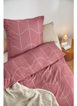 اشتري Allover Printed Duvet Set 155 x 220 cm, Pink في الامارات