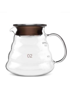 اشتري Glass Coffee Kettle, Thickened Heat Resistant Glass, Glass Hand Coffee Pot, Cloud Pot Filter Cup Filter Sharing Pot Household Coffee Pot, Coffee Pitcher (400ML) في الامارات