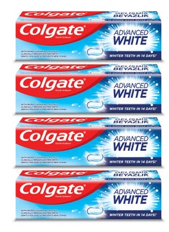 Buy Pack Of 4 Colgate Toothpaste Advanced White Fluoride 100 ml in Saudi Arabia