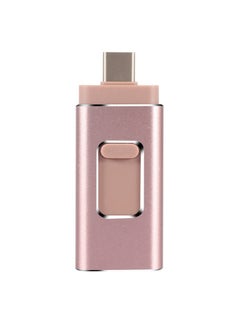 Buy 8GB USB Flash Drive, Shock Proof 3-in-1 External USB Flash Drive, Safe And Stable USB Memory Stick, Convenient And Fast Metal Body Flash Drive, Rose Gold (Type-C Interface + apple Head + USB) in Saudi Arabia