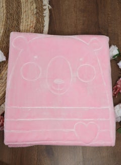 Buy Super Soft Newborn Baby Blanket 80x110cm - Pink in Saudi Arabia