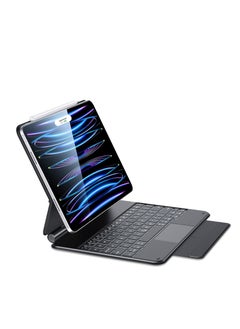 Buy Rebound Magnetic Keyboard Case, iPad Case with Keyboard Compatible with iPad Pro 11/iPad Air 5/4, Easy-Set Floating Cantilever Stand, Precision Multi-Touch Trackpad, Backlit Keys, Black in UAE