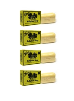 Buy 4 Pieces of  Harrogate Healthy Skin Orange Sulfur Soap 100 gm in Saudi Arabia