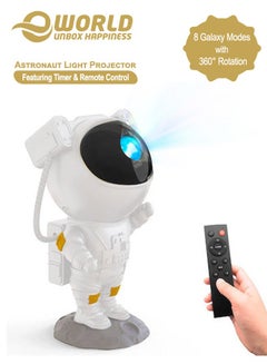 Buy Astronaut Galaxy Projector, 360° Adjustable, USB Powered Spaceman Lamp with Timer and Remote Control, Featuring 8 Captivating Galaxy Modes, Including 7 Nebulas and Mesmerizing Stars in UAE