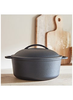 Buy Ferrea Cast Iron Casserole 32 x 5.5 x 32 cm in UAE