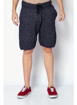 اشتري Men Drawstring Knitted Basic Shorts, Blue في السعودية