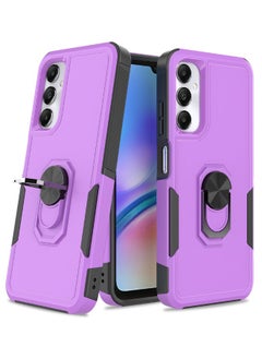 Buy Samsung Galaxy A15 Case, Dual Layer Shockproof Protective Cell Phone Cover with Magnetic Kickstand, Military Grade Drop Proof Protection, Hybrid Matte Textured Rugged Case for Galaxy A15 6.5", Purple in Saudi Arabia