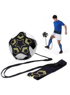 Buy Football Practice Flexible Adjustment Belt, Soccer Training Equipment, Solo Dribble Soccer Accessories, Practice Equipment for Soccer, Volleyball, Rugby(Black) in UAE