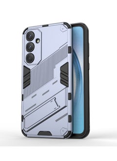 Buy Punk Armor 2 in 1 PC Tpu Shockproof Phone Case with Invisible Holder For Samsung Galaxy A35 (Grey) in Egypt